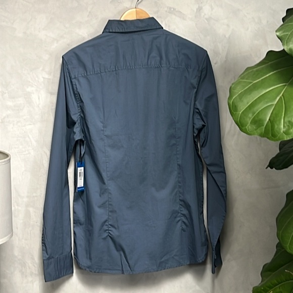 Vince Camuto MenClassic Fit Solid Long Sleeves Casual Shirt, Stone Blue, size S - Picture 9 of 9